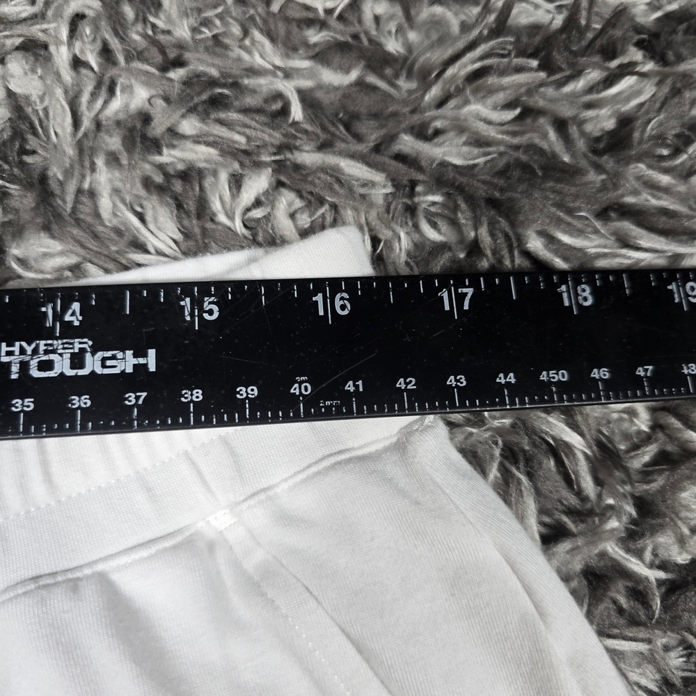 Eileen Fisher White Cotton Spandex Drawstring Jogger Pants Large Made in USA - Picture 3 of 10